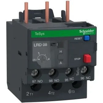 بی متال طرح اشنایدر الکتریک 2.5 الی 4 آمپر مدل LRD08