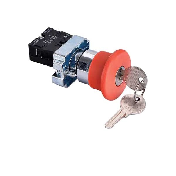 شاسی قارچی قفلشو فلزی سوئیچ دار XB2-BS142