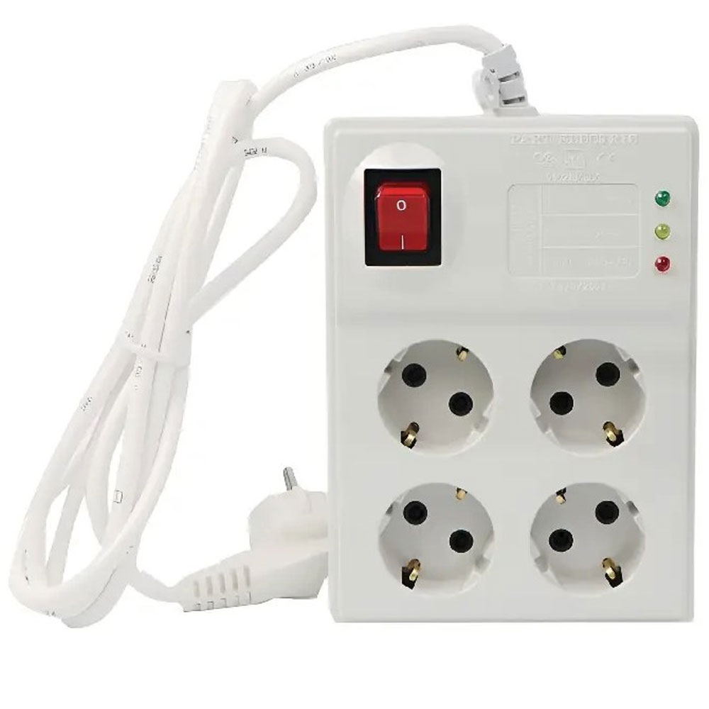 Part Electric 4-Outlet Analog Computer Surge Protector 5m Cable Model 773 محافظ برق 4 خانه کامپیوتر آنالوگ پارت الکتریک کابل 5 متر کد 773