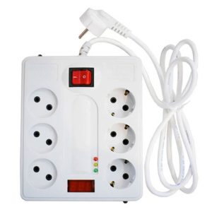 محافظ برق 6 خانه دیجیتالی پارت الکتریک کابل 5 متر کد 2160
