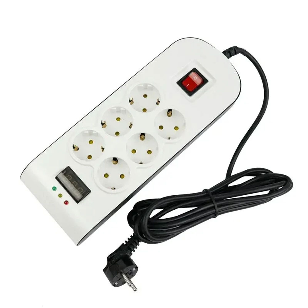 Part-Electric-6-Outlet-Surge-Protector-Code-8795 محافظ برق 6 خانه پارت الکتریک کابل 3 متر کد 8795