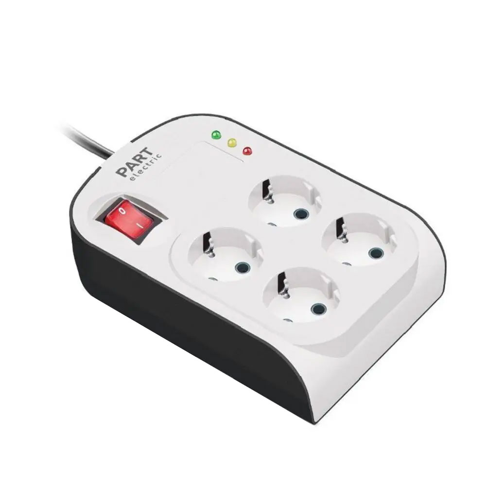 محافظ برق کامپیوتر 4 خانه پارت الکتریک کابل 1.8 متر کد 8791