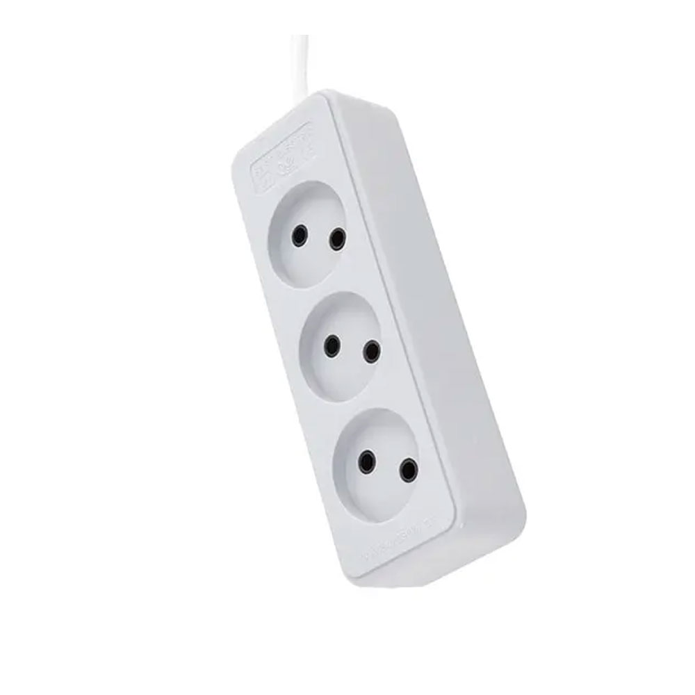 Part-Electric-Shahab-1.8m-3-Way-Extension-861 سه راهی بدون ارت پارت الکتریک مدل شهاب کابل 1.8 متری کد 861