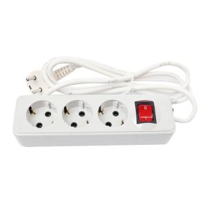 سه راهی ارت دار پارت الکتریک کابل 1.8 متری مدل شهاب کد 730