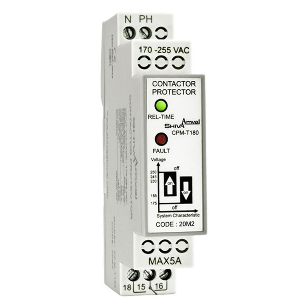 محافظ کنتاکتور 180 ثانیه سری M شیوا امواج CPM-T180 کد 20M2