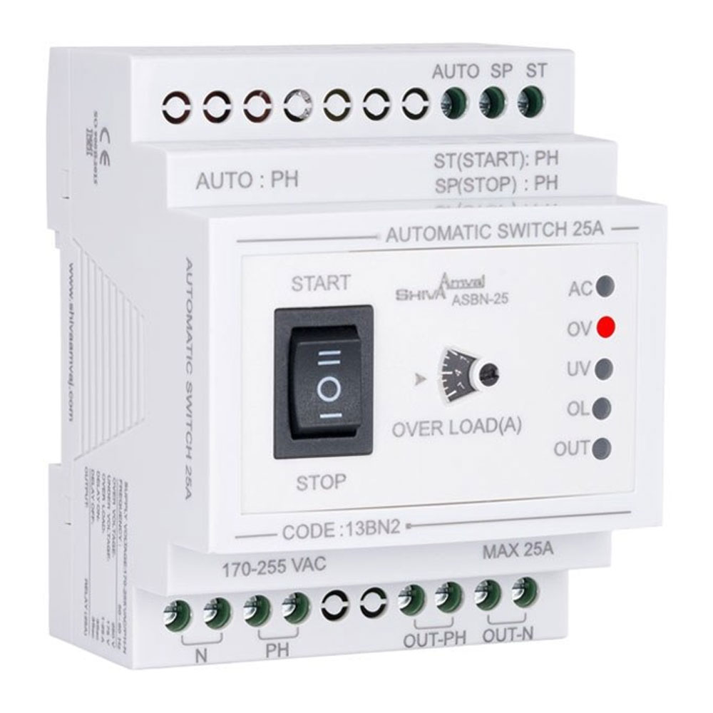 Shiva Amvaj LMBN-25 Single-Phase Load Controller 25A کنترل بار تک فاز 25 آمپر شیوا امواج LMBN-25 کد 19BN1
