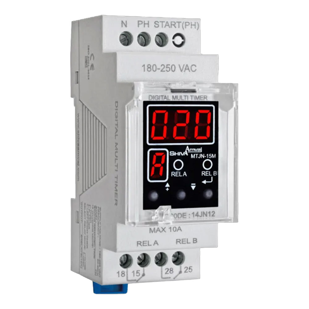 مولتی تایمر دیجیتال سری N شیوا امواج مدل MTJN-15M کد 14JN12