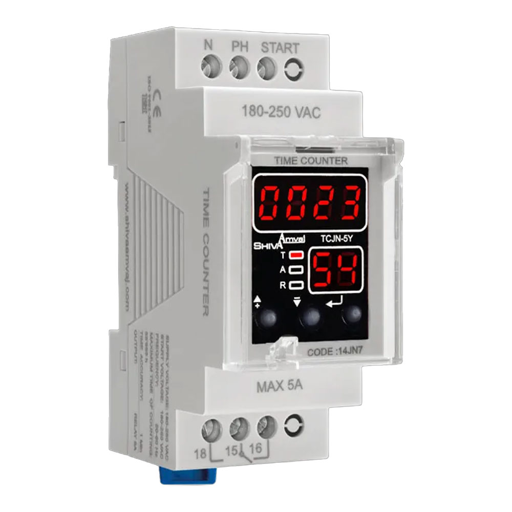ساعت کار با رله خروجی قابل تنظیم سری N شیوا امواج مدل TCJN-5Y کد 14JN7