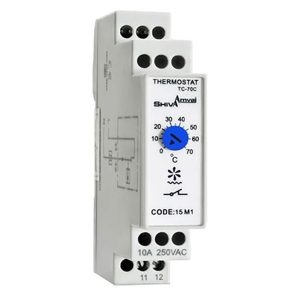 ترموستات تابلویی فن سری M شیوا امواج TC-70C کد15M1