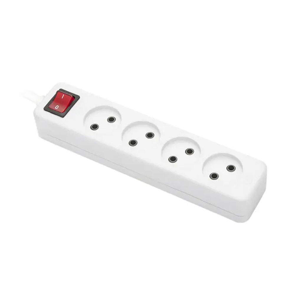 چهار خانه بدون ارت پارت الکتریک مدل شهاب کابل 1.8 متر کد 651