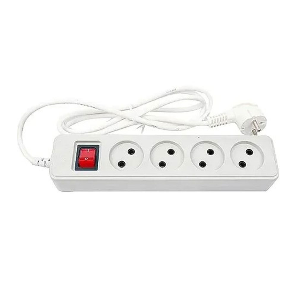 Part-Electric-Shahab-652-4-Way-Ungrounded-Extension-Cord-3m چهار خانه بدون ارت پارت الکتریک مدل شهاب کابل 3 متر کد 652