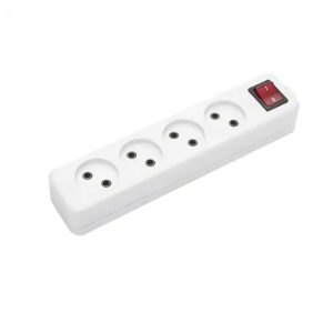 چهار خانه بدون ارت پارت الکتریک مدل شهاب کابل 5 متر کد 653